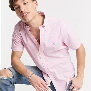 Pink Striped Men’s Button Down